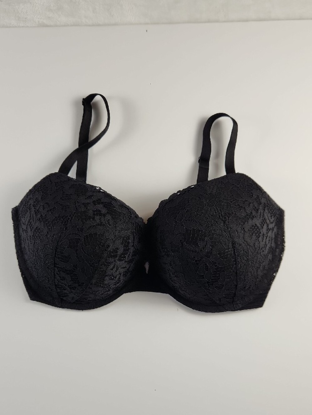 Victoria's Secret Very Sexy Push-Up Bra Black Lace Plus Size 38DD / 38E - Picture 8 of 8